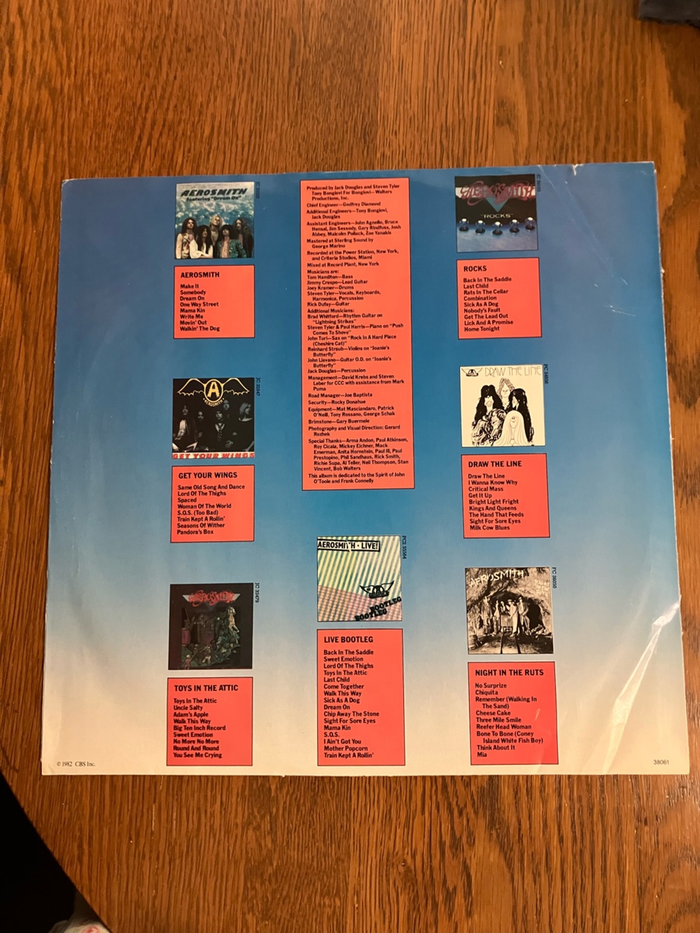 Vintage 1982 Aerosmith “Rock In A Hard Place” #FC 38061 Columbia First Pressing - Picture 9 of 9
